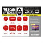Webcam Spy Blockers Tech Tattoos™ (4 1/2&quotx 3 1/2&quotSheet)