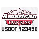 Rectangle w/ Rounded Corners Truck Signs &ampEquipment Decal