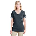 Jerzees Ladies&apos4.5 oz. TRI-BLEND Varsity V-Neck T-Shirt