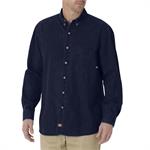 Dickies Unisex Long-Sleeve Button-Down Denim Shirt