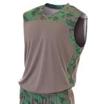 A4 Adult Printed Camo Performance Muscle Shirt