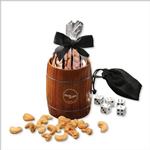 Classic Wooden Barrel Cup with Extra Fancy Jumbo Cashews