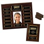 Walnut Finish Series Master Plaque Package w/Magnetic Plates