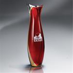 Brilliant Red Centerpiece Vase