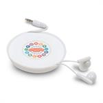 Earbuds with silicone storage case