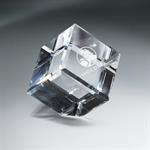 Optic Clear Crystal Cube - X Large