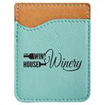 Leatherette Phone Wallet - Teal