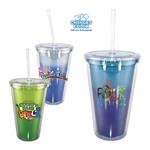 16 oz. Mood Victory Acrylic Tumbler with Straw Lid, Full Col
