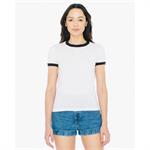 American Apparel Ladies&aposPoly-Cotton Ringer T-Shirt