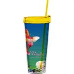22 oz Made In The USA Tumbler with LidStraw