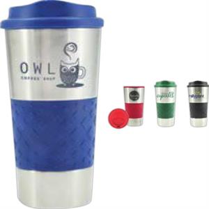 16 oz Grip N Go Stainless Tumbler