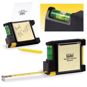 Tape Measure with Level &amp; Sticky Pad