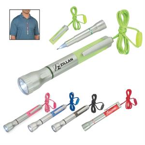 Flashlight with Light-Up Pen