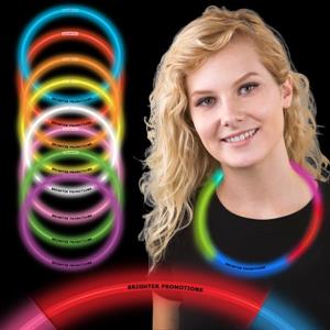 22&quot; Supreme 5 Color Rainbow Glow Necklaces