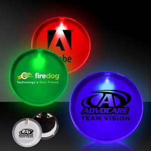 2&quot; Lighted Glow LED Button Pin Badge