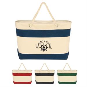 Large Cruising Tote Bag With Rope Handles