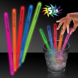 5&quot; Single Color Glow Swizzle Stick