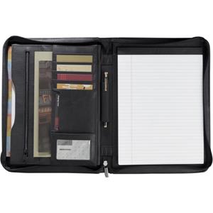 Millennium Leather Zippered Padfolio