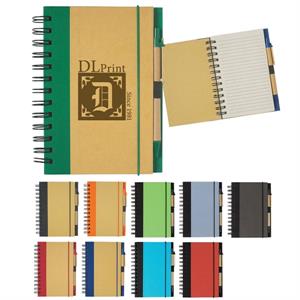 Eco-Inspired 5&quot; x 7&quot; Spiral Notebook &amp; Pen