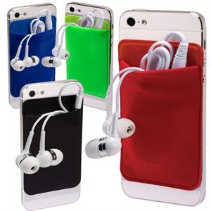 Mobile Device Pocket &amp; Earbuds Set