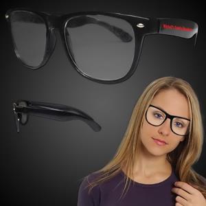 Black Frame 50&apos;s Costume Eyeglasses