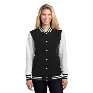 Sport-Tek Ladies Fleece Letterman Jacket.