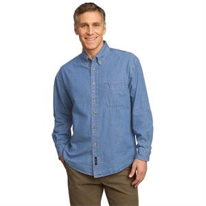 Port &amp; Company - Long Sleeve Value Denim Shirt.