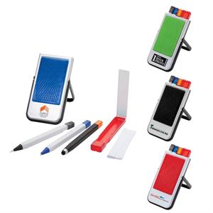 Mobile Device Stand with Pen, Pencil, Stylus &amp; Microfiber...