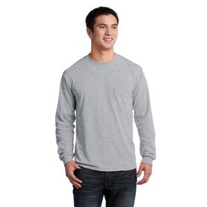 Gildan - Ultra Cotton 100% Cotton Long Sleeve T-Shirt wit...