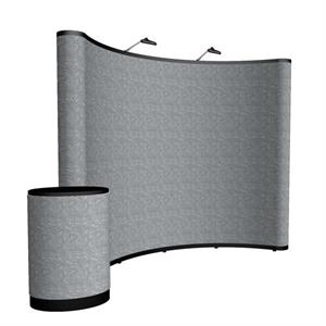 10&apos; Curved Show &apos;N Rise Floor Display Kit (Fabric)