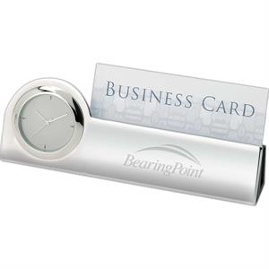 Struttura III Clock &amp; Business Card Holder