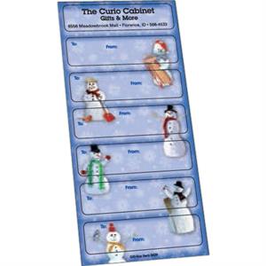 White Paper Christmas Holiday Sticker Sheet