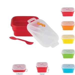 mini collapsible silicone  Gourmet lunch container