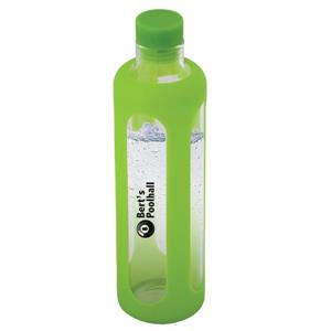 600 ML. (20 OZ.) GLASS WATER BOTTLE WITH SILICONE SLEEVE