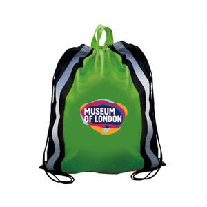 NW Reflective Drawstring Backpack, Full Color Digital