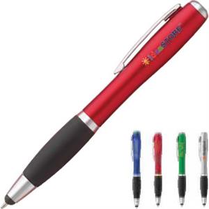 Curvaceous Stylus Ballpoint With Light Pen