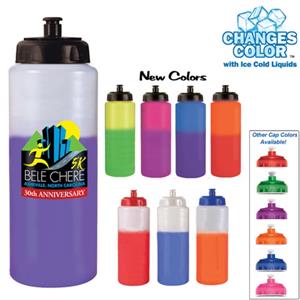 32 oz. Mood Sports Bottle With Push&apos;nPull Cap, Full Color Di