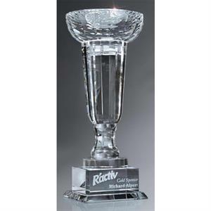Crystal Cup-Shaped Trophy - Small
