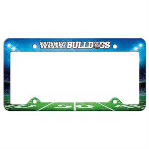 Auto License Frame  w/ 4 Holes &amp; Large Top