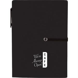 4&quot; x 5.5&quot; Stretch Notebook with Pen