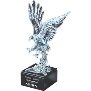 Ultra-Light Lucite Sculpted Eagle on Marble Base