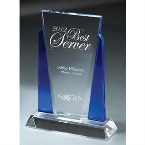 Blue and Optic Crystal Victory Award
