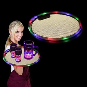 14&quot; Serving Tray w/ Multi-Colored LED Lights