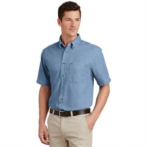 Port &amp; Company - Short Sleeve Value Denim Shirt.