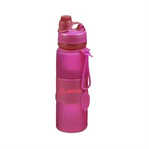 16 oz Silicone Main Squeeze collapsible sport water bottle