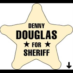 Sheriff Star Recognition Label