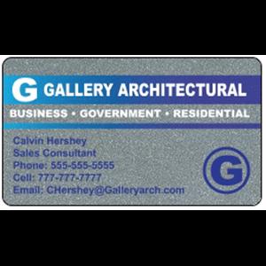 Deluxe Silver Business Cards .030&quot;