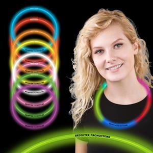 22&quot; Premium Single Color Glow Necklace