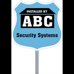Badge Security Sign - White Poly