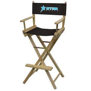 Bar-Height Director&apos;s Chair (Full-Color Imprint)